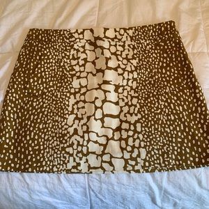 J. Crew Animal Print Skirt; Size 12